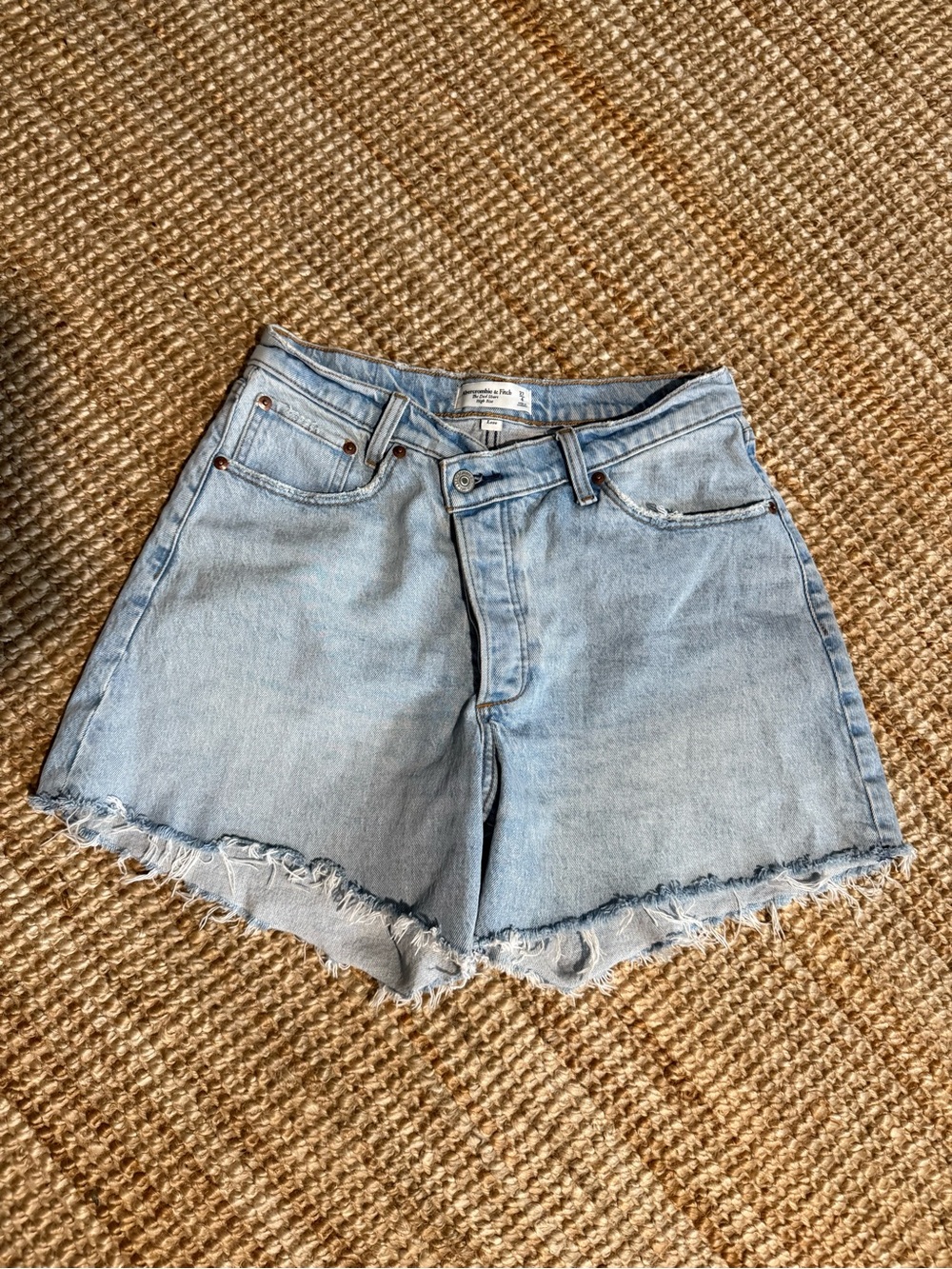 Abercrombie & Fitch Light Blue Denim Cutoff Shorts